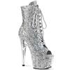 Pleaser - ADORE1021G Bottes de plateforme, Pole dance chaussures - Chaussures de pole dance - Couleur argent Product image